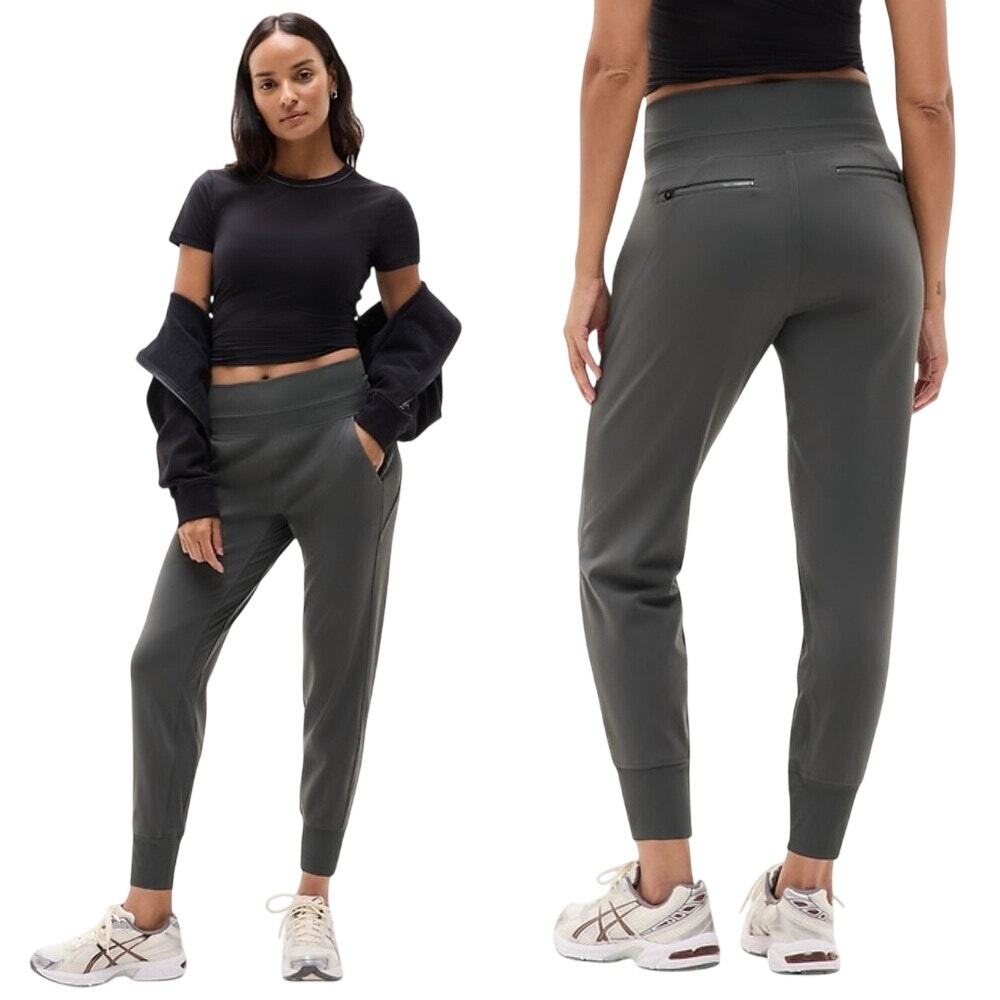 Athleta Venice High Rise Jogger Large Petite Gray NWOT